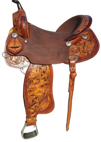 Western leather barrel horse - western,